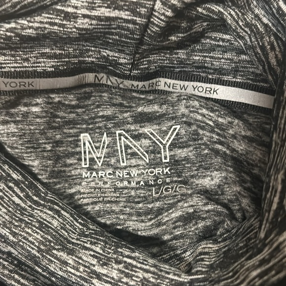 Marc New York Performance high neck sweater w/ pockets& thumb holes -size L - Picture 12 of 14